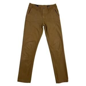 Roark Porter HD Chino Pants Mens 28 Tan Straight Fit Stretch Travel Outdoor